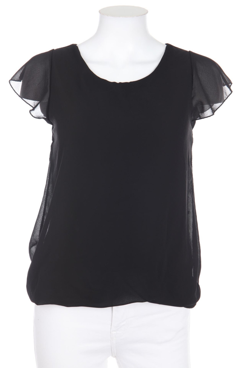 TODAY - Shortsleeve Blouse with Keyhole - S