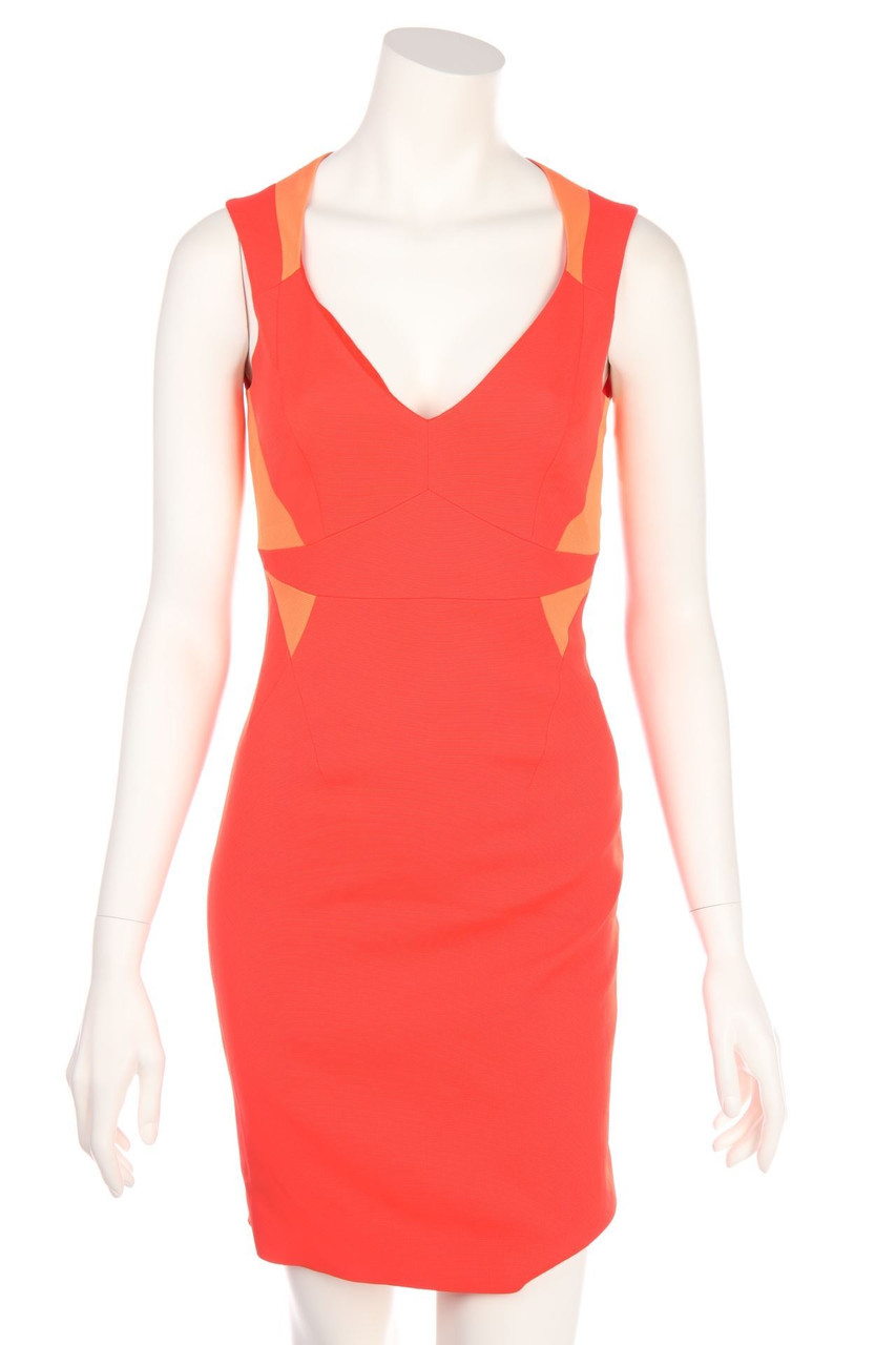 KAREN MILLEN - Dress with Deep Plunge Neckline - D 36