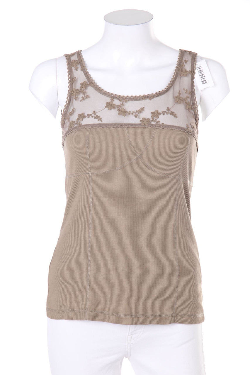 No Label - Top with Lace Insert - XS