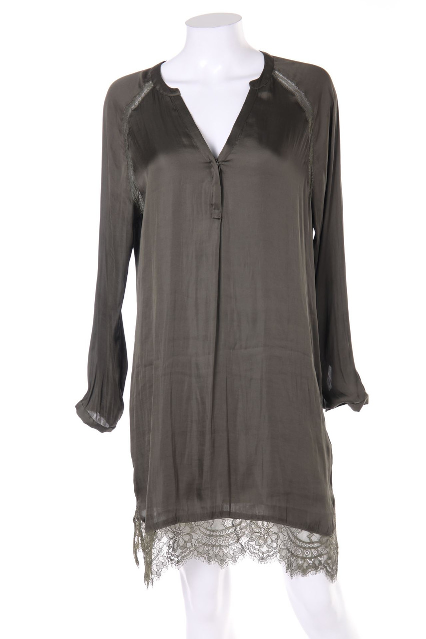 H&M - Blusenkleid mit Spitzen-Einsatz - D 38