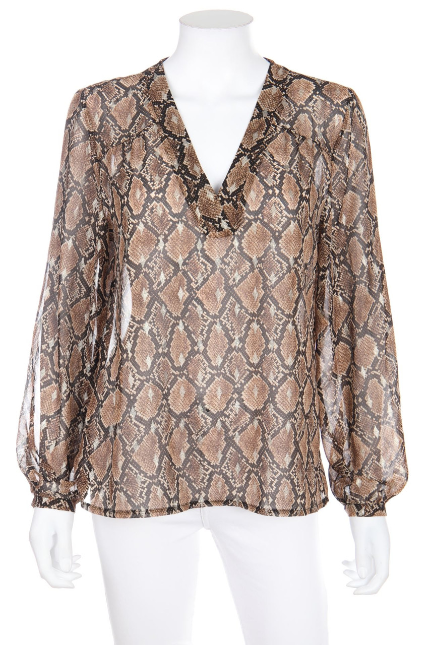 MORGAN - Blouse with Animal Print - D 38