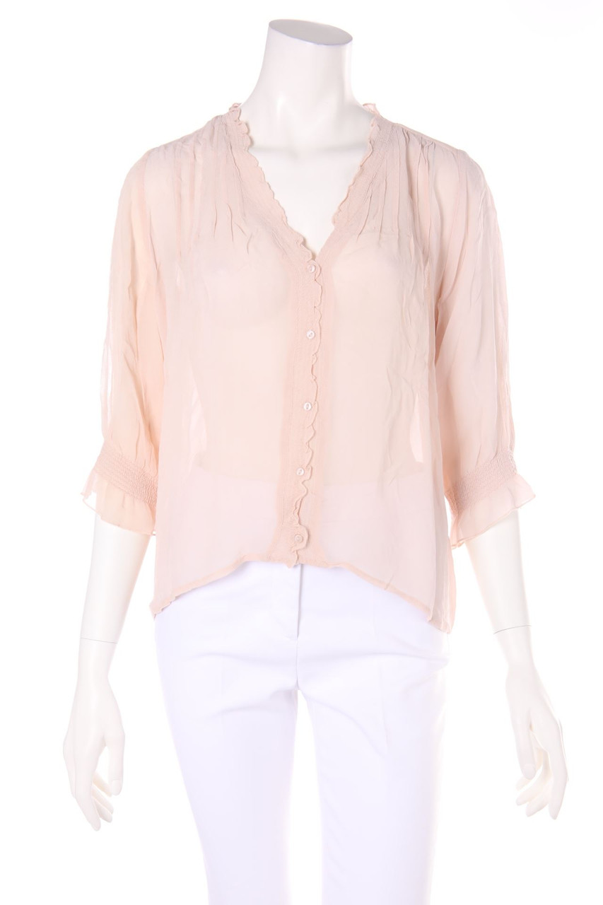 NEO NOIR - Blouse with Frills - XS
