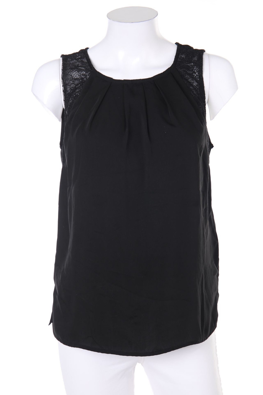 NEW LOOK - Blusentop mit Spitzen-Einsatz - D 36