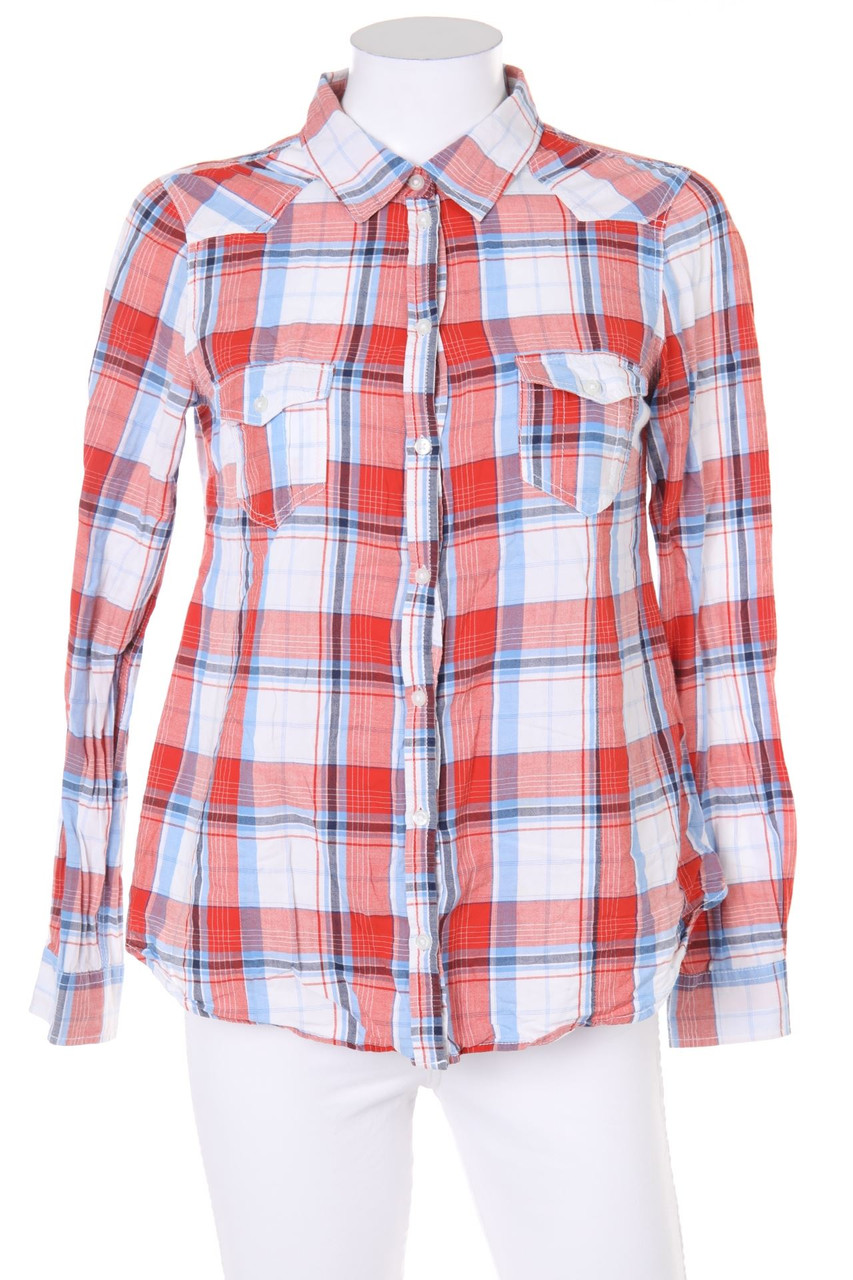 H&M MAMA - Umstands-Bluse mit Karo-Muster - S