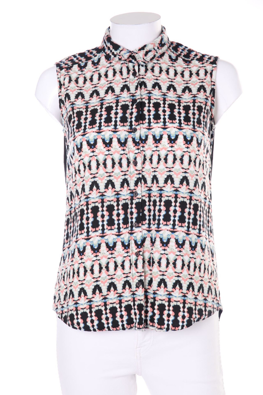 RESERVED - Blouse Top with Print - D 34