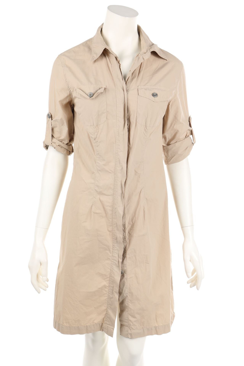 0039 ITALY - Safari Dress with Patch Pockets - M