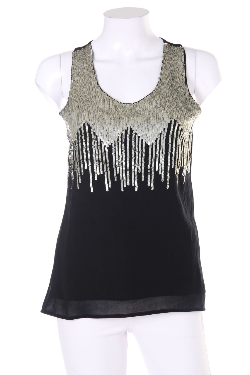 zebra - EveningTop with Sequins - XS