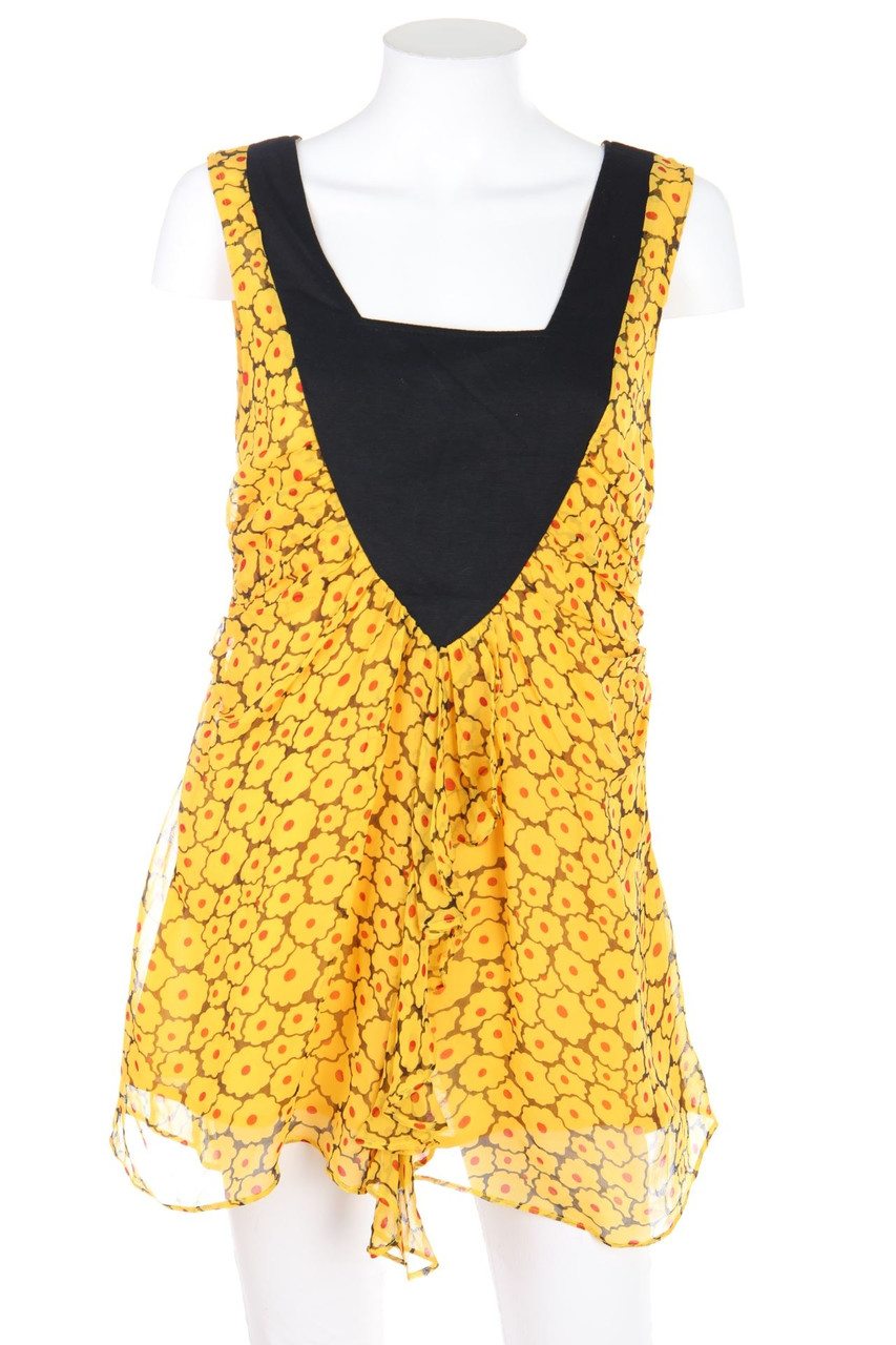 TSUMORI CHISATO - Blouse Top made of Silk with Flower Print - D 38