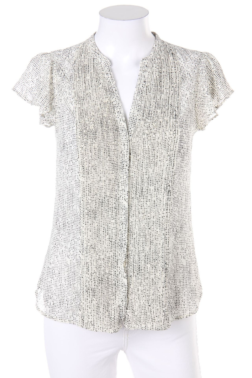 H&M - Kurzarm-Bluse mit Print - M