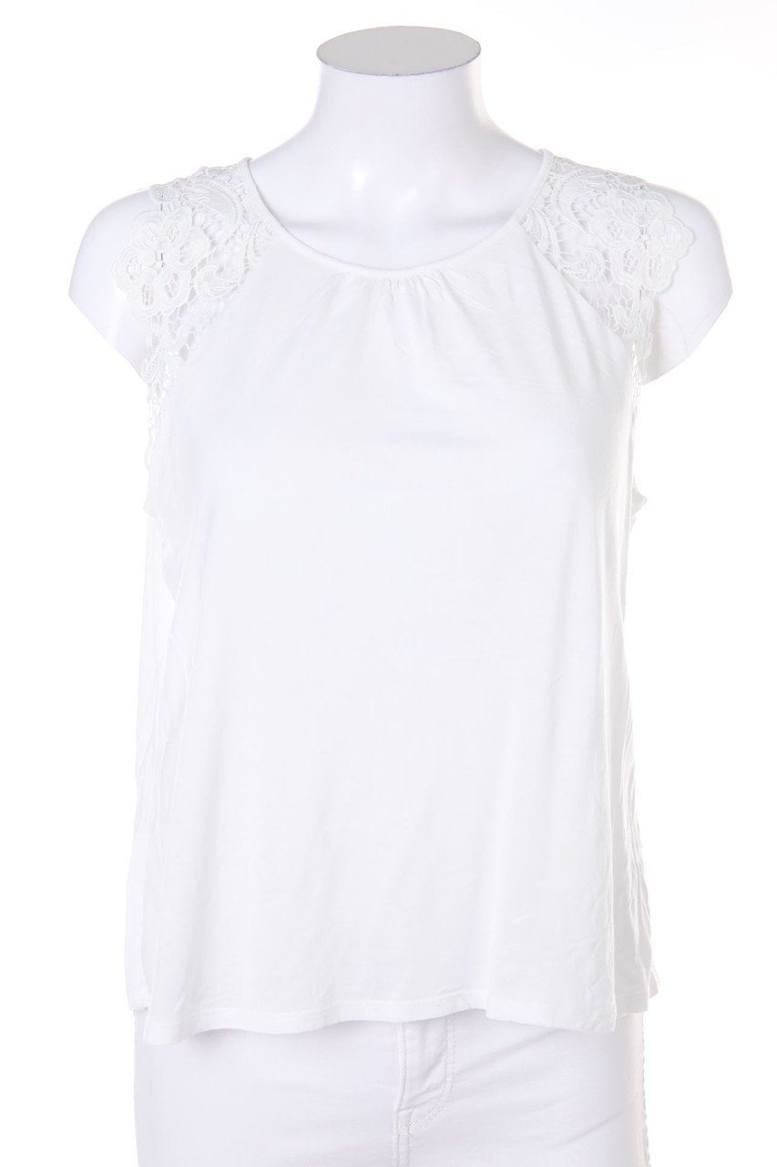 H&M - Top mit Spitzen-Einsatz - S
