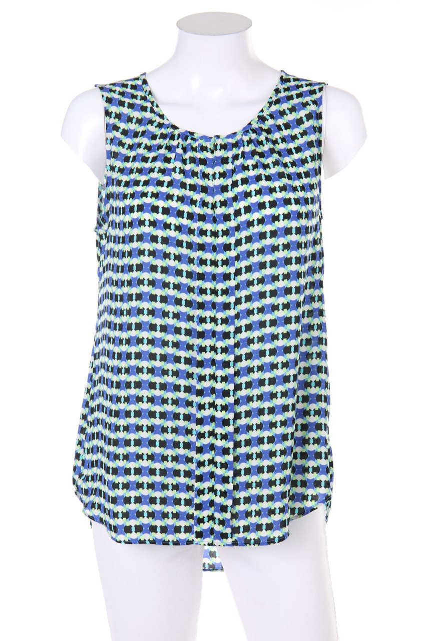 Rose & Olive - Blouse Top with Print - M