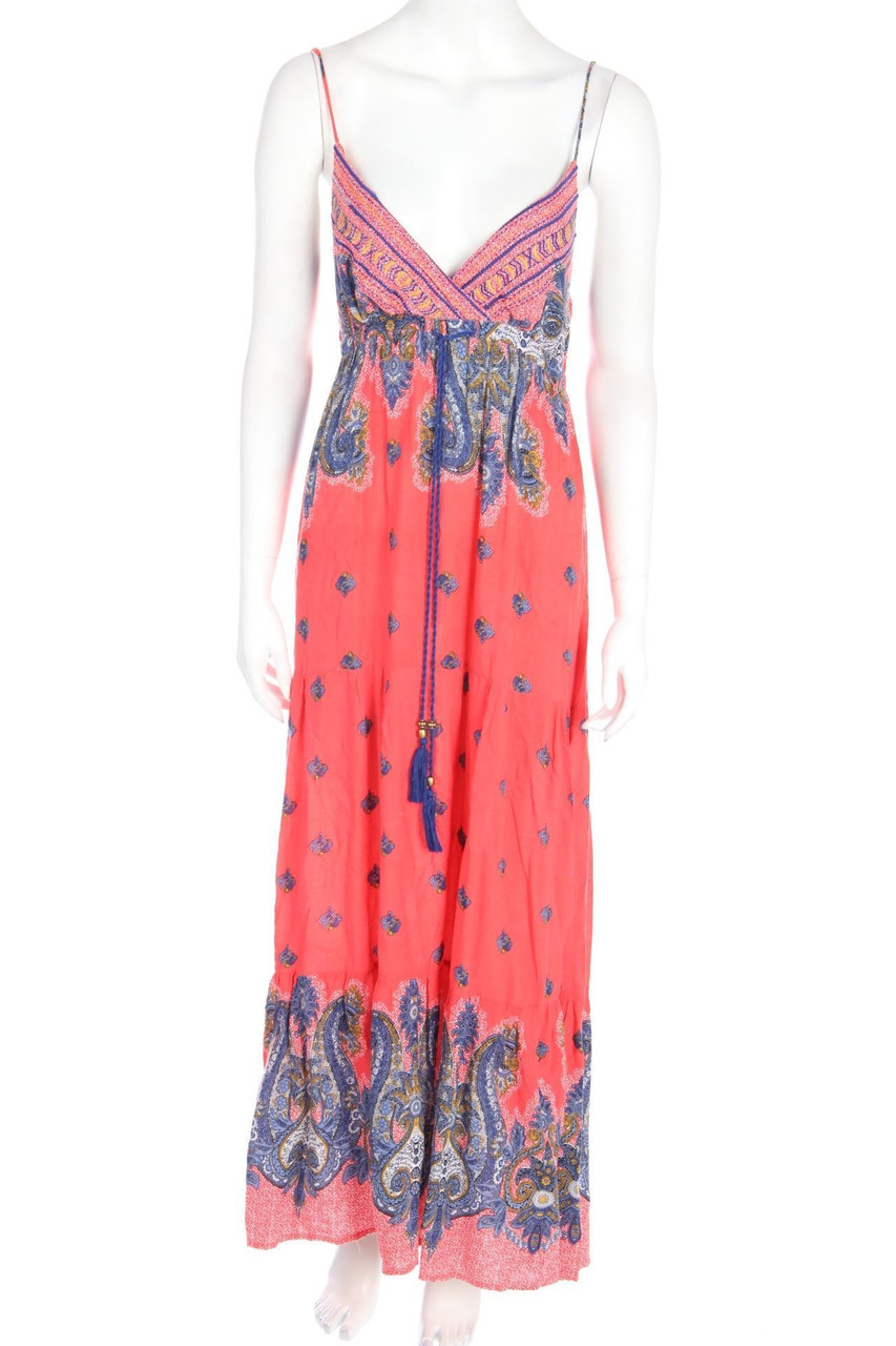 La Morena - Maxi Dress with Paisley Print - D 38