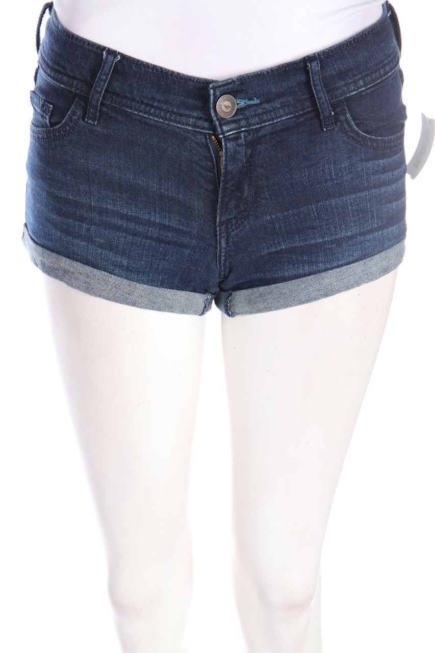 HOLLISTER - Used Look Jeans-Shorts mit Stretch - W25