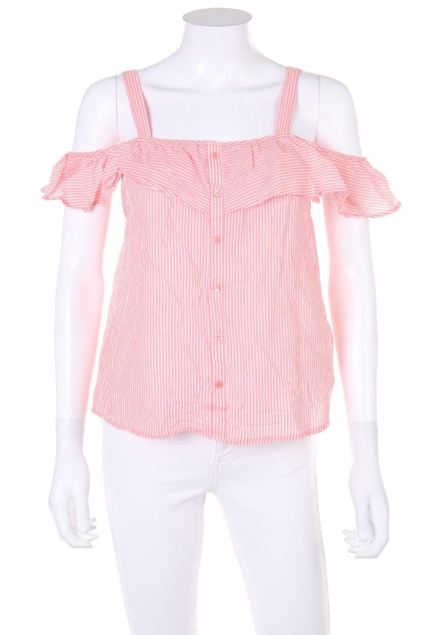 LC WAIKIKI YOUNG - Strap-Off-the-shoulder blouse with Stripes - M