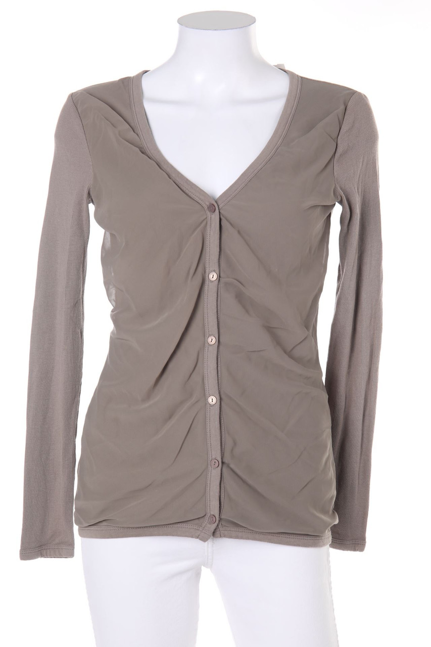 MORE & MORE - Cardigan mit Chiffon - D 36