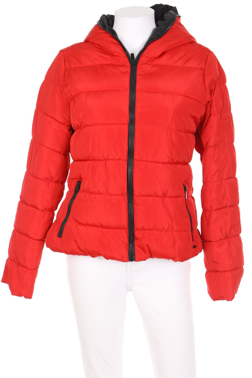 ZARA TRF - wattierte Jacke mit Kapuze - L