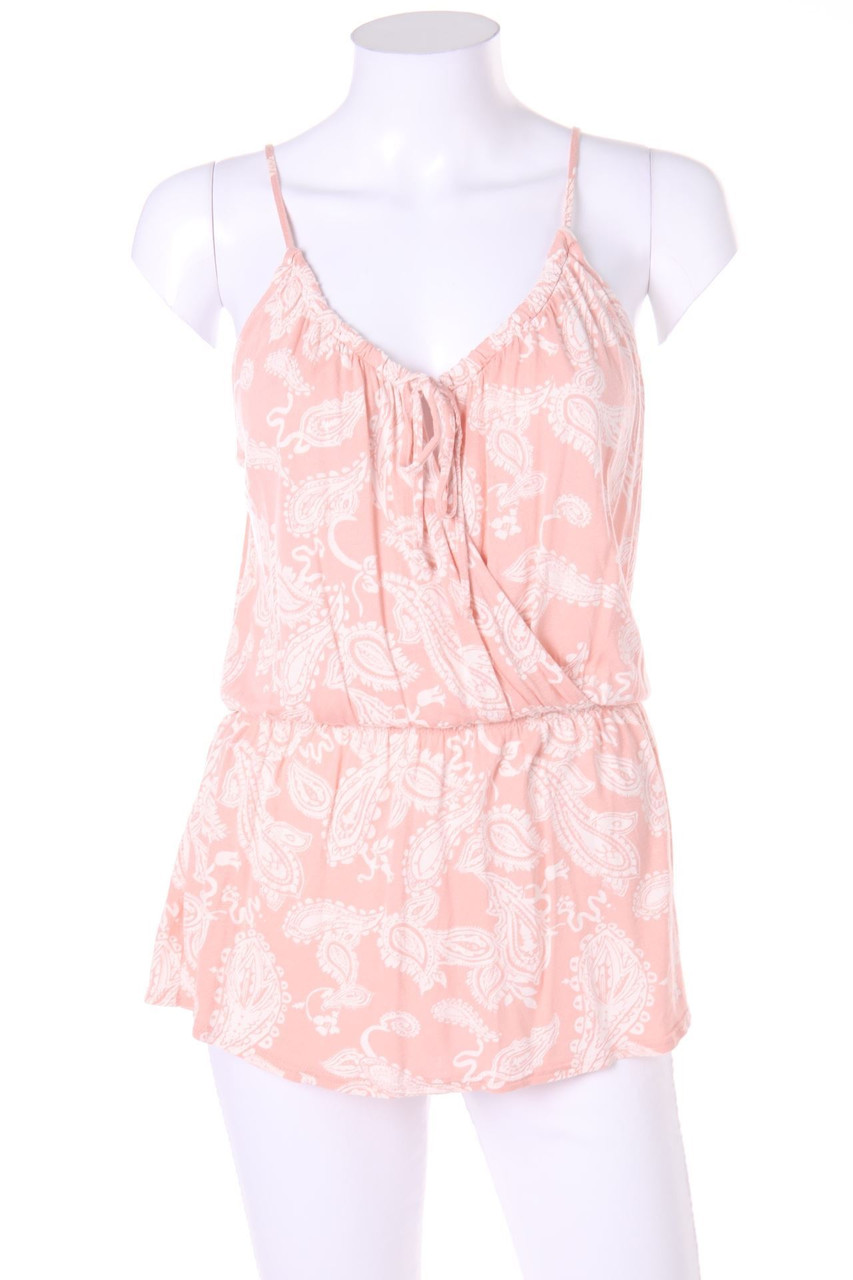 ESPRIT de corp - Top in Wickel-Optik mit Gummizug - M