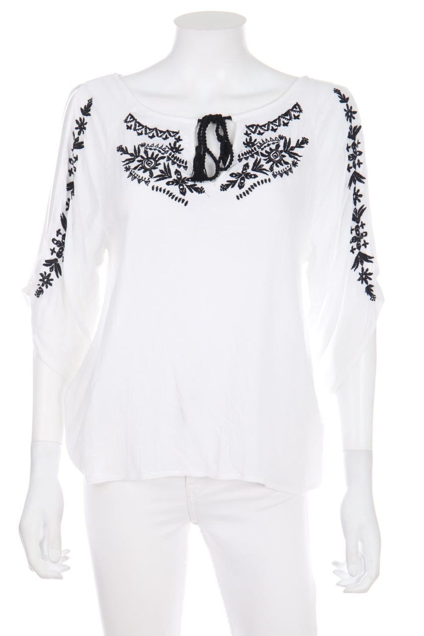 even&odd - Tunic Blouse with floral print - S