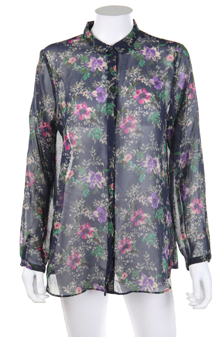 ZARA - Bluse mit floralem Muster - L