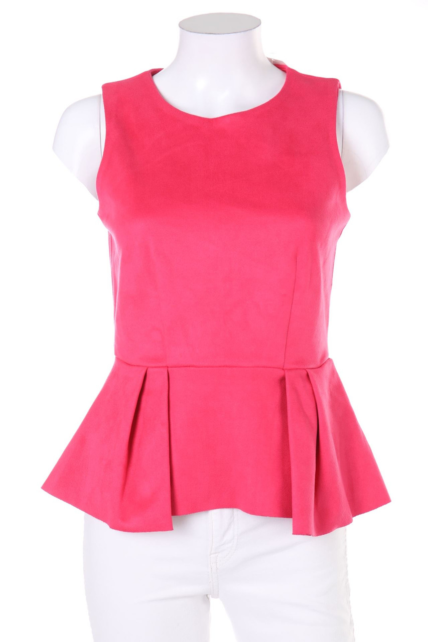 H&M - Blusentop aus Samt mit Schößchen - D 36