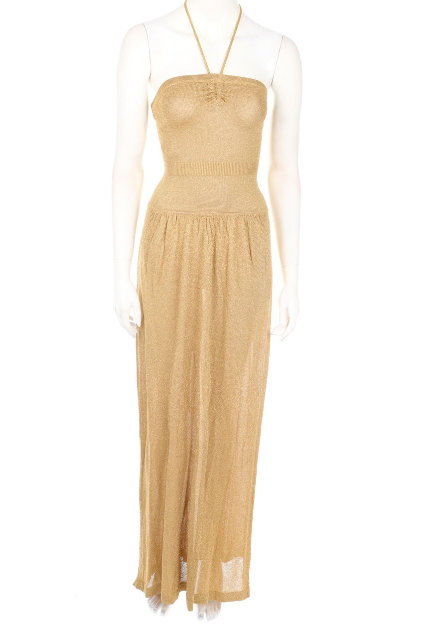 BCBG MAXAZRIA - Glitzer-Maxi-Abendkleid - XS