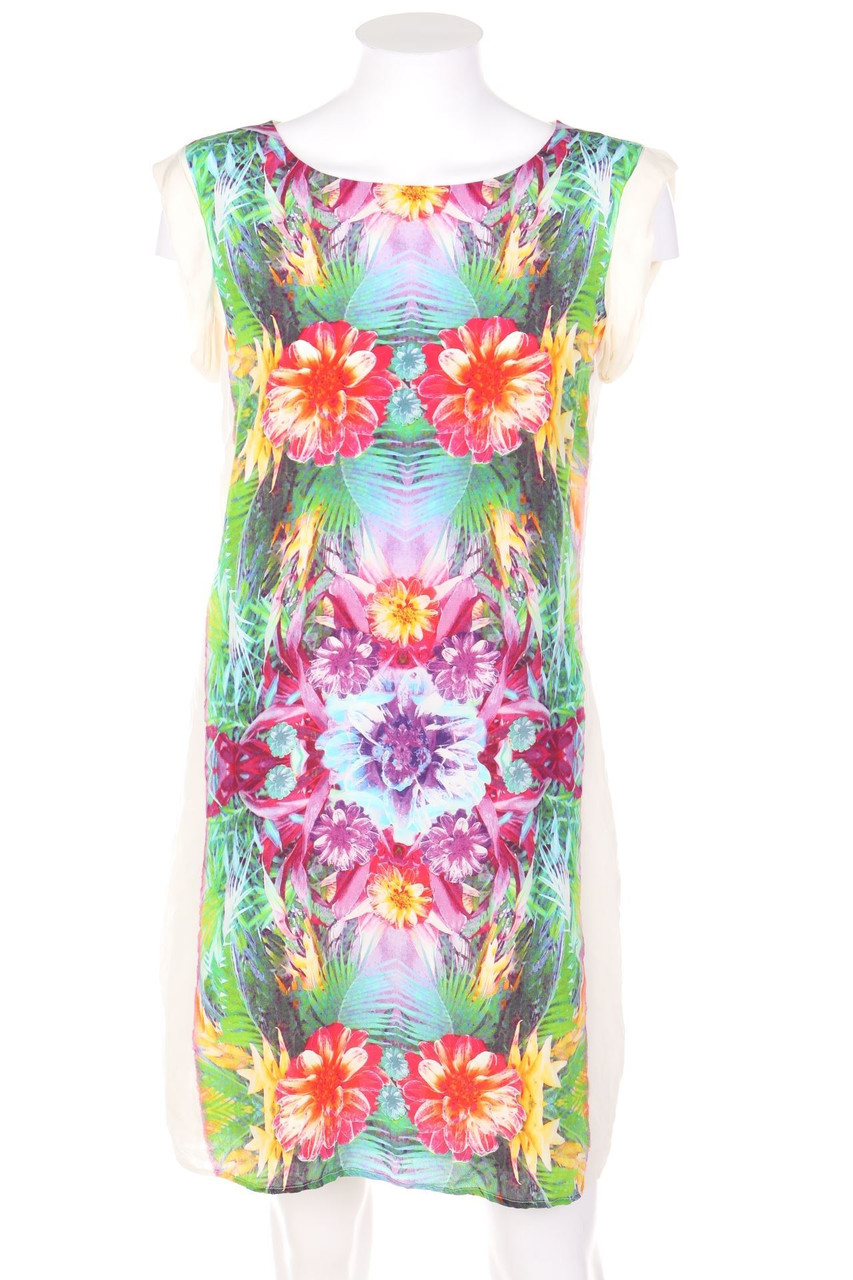 Derhy - Silk Dress with floral print - S