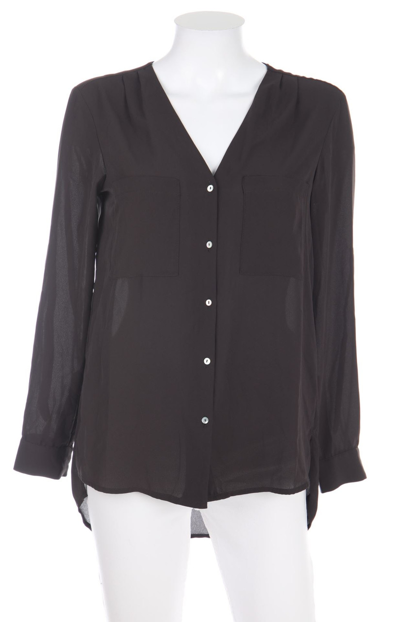 H&M - Oversize-Hemd-Bluse mit Krempel-Ärmeln - D 34