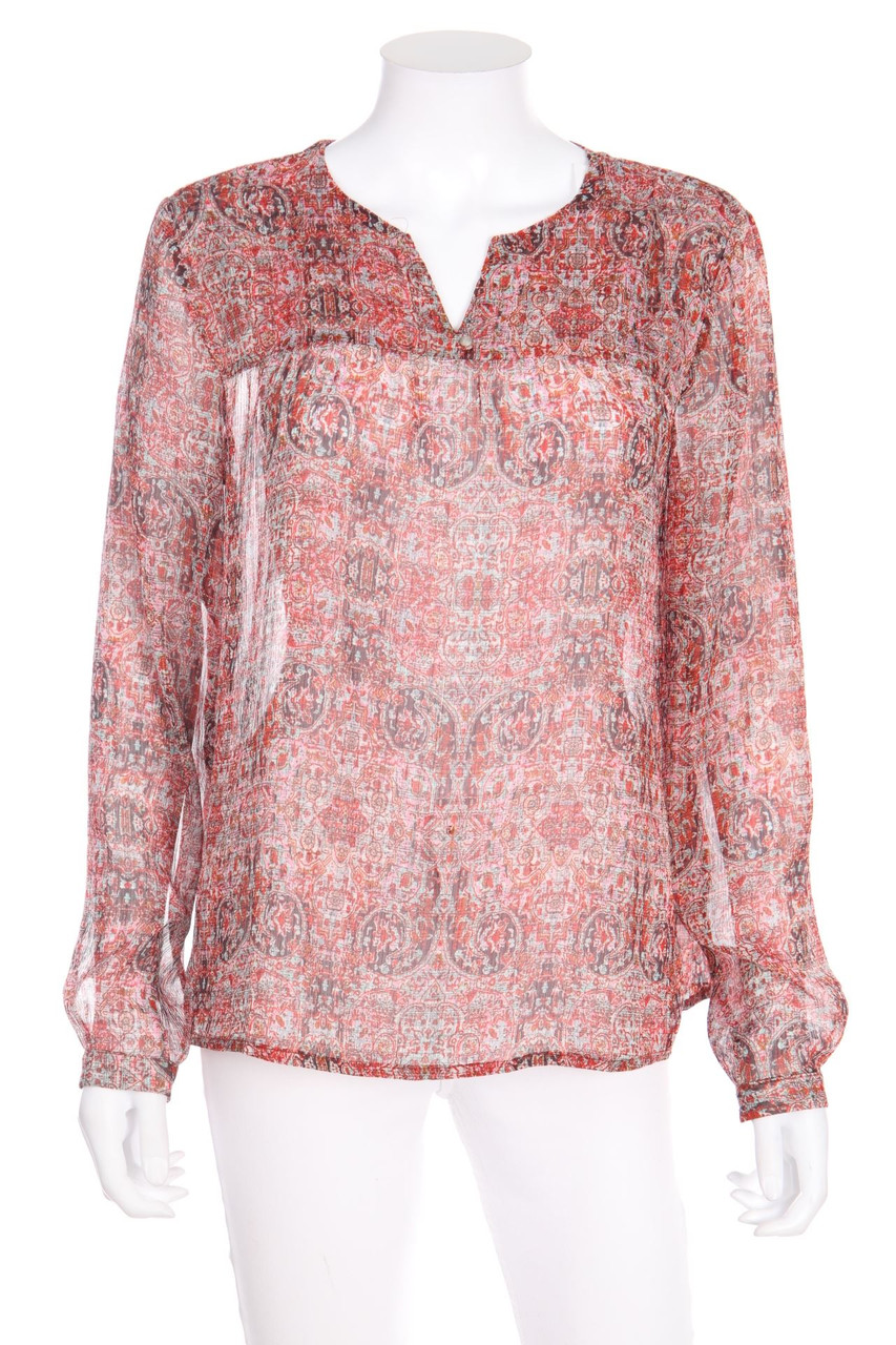 s.Oliver - Blouse with Pattern with Metallic Effect - D 36