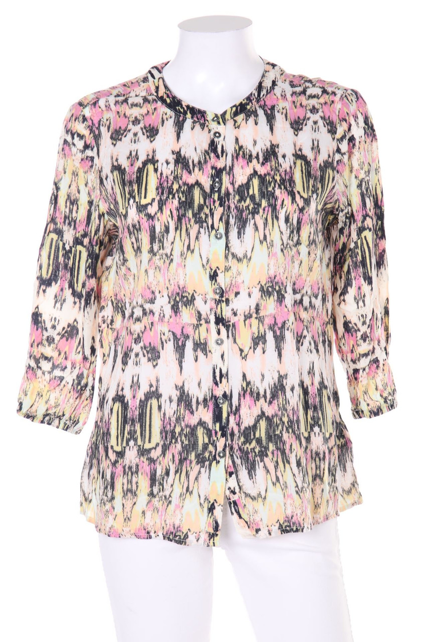 TOM TAILOR Denim - Bluse mit 3/4-Ärmel mit Ethno-Print - S