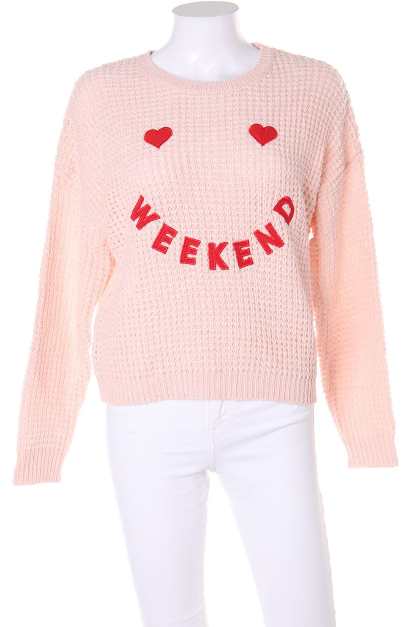 FB SISTER - Strick-Pullover mit Stickereien - S