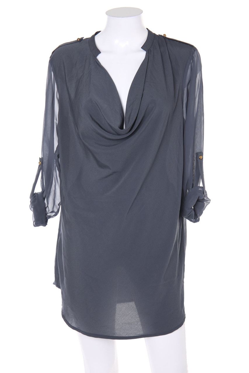 VERO MODA - Bluse mit Wasserfall-Ausschnitt - L