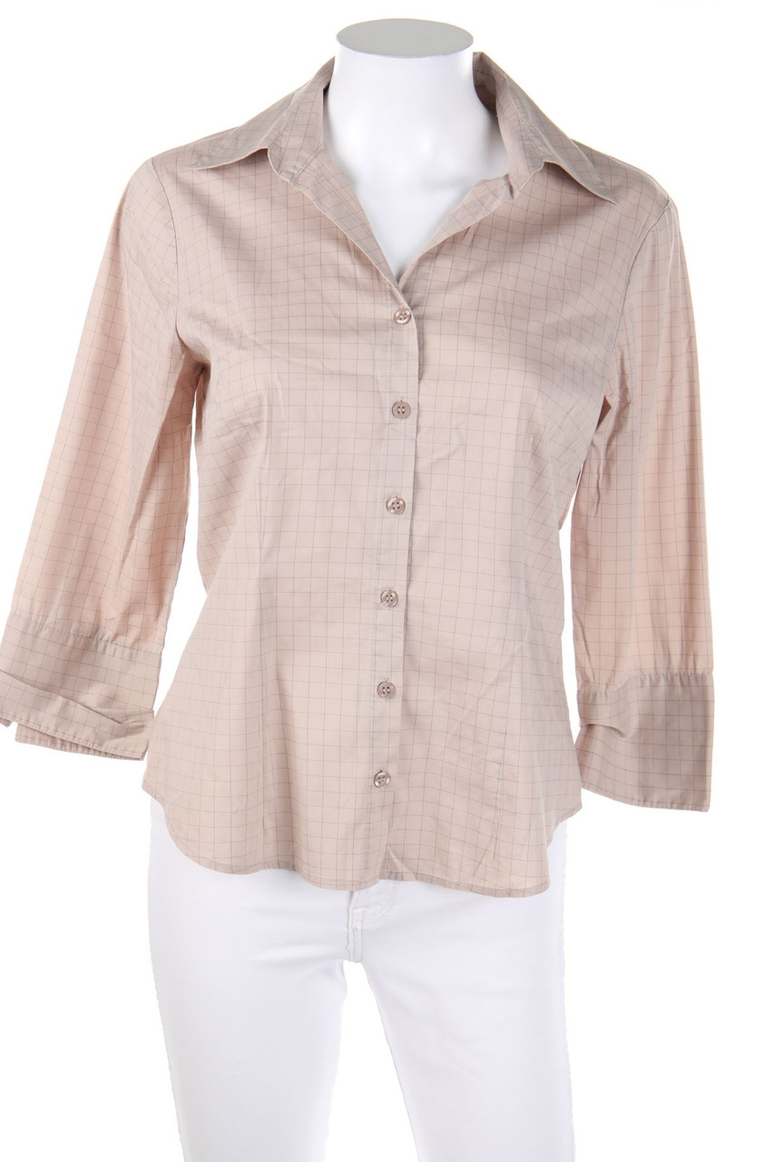 H&M - Karo-Bluse mit 7/8-Ärmel - D 38