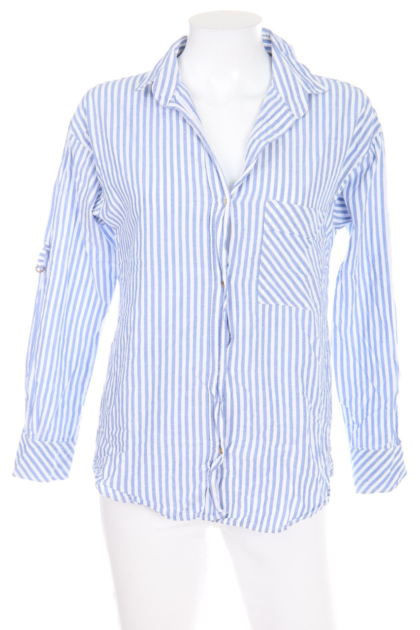 ZARA - Hemd-Bluse mit Streifen - M