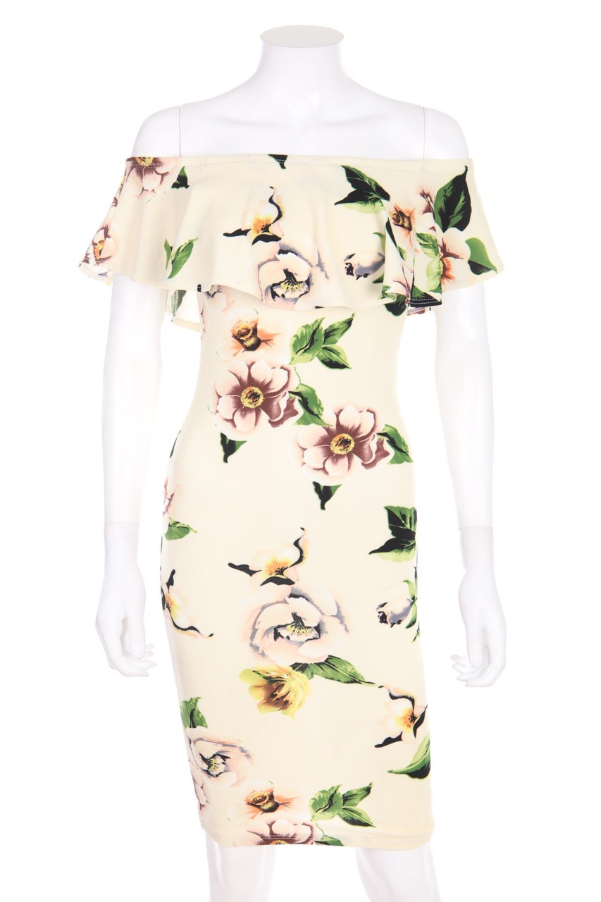 No Label - Carmen-dress with floral print - XS