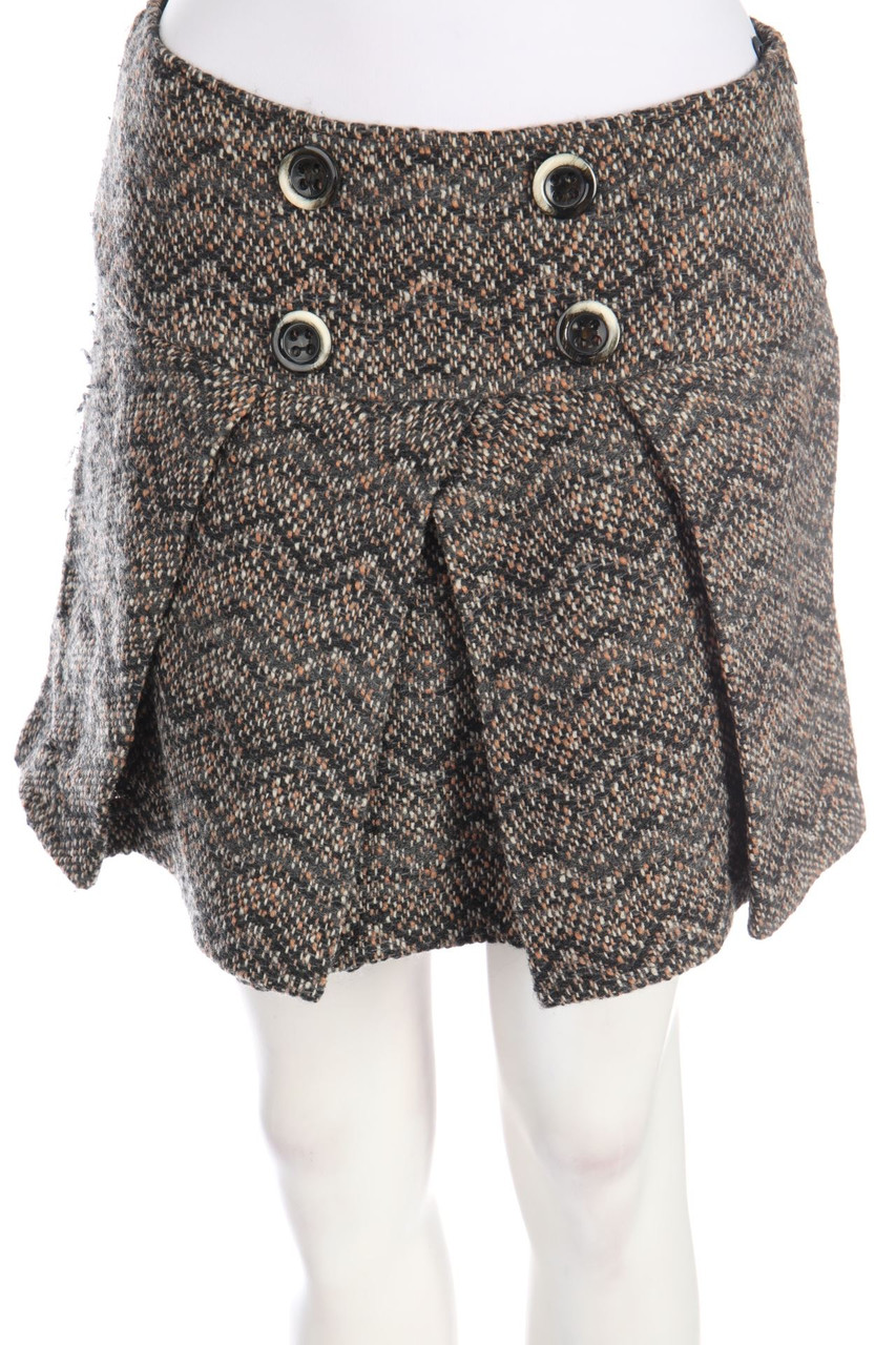 STILE BENETTON - Skirt, Wool-Blend - D 34