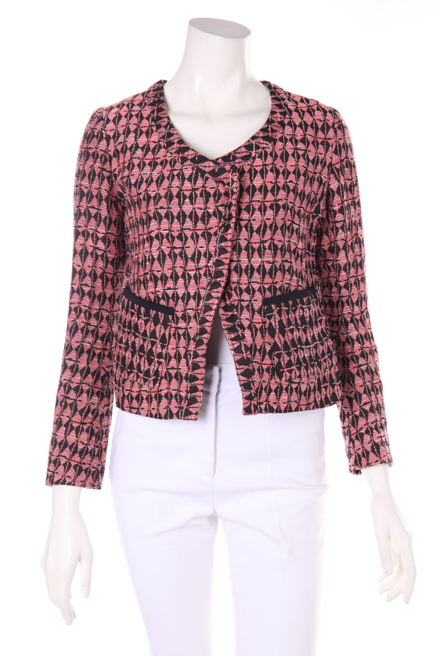 maje - Jacket, Jacquard with Asymmetrical Cut - D 36