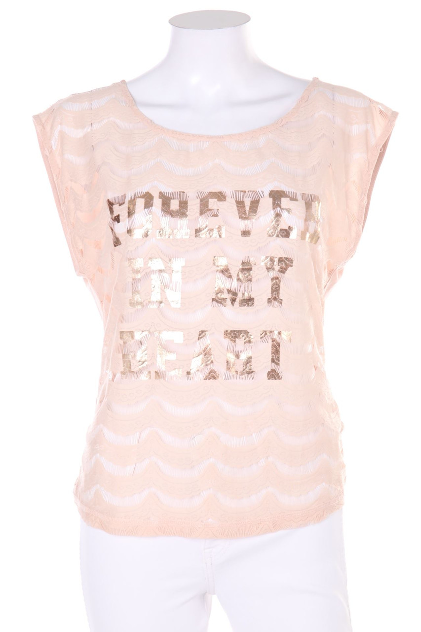 REVIEW - Top mit Spitzen-Einsatz - S