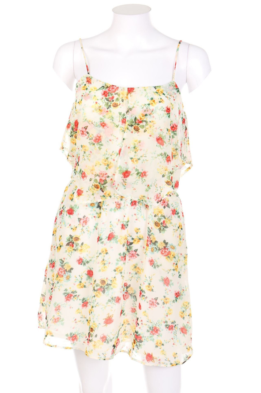 MANGO - Mini-Kleid mit floralem Muster - XS