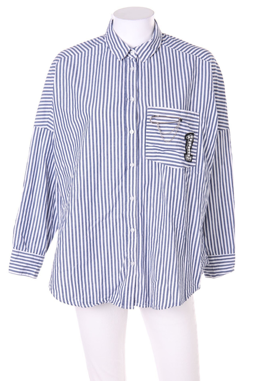 TALLY WEiJL - Oversize-Blouse with Stripes - M