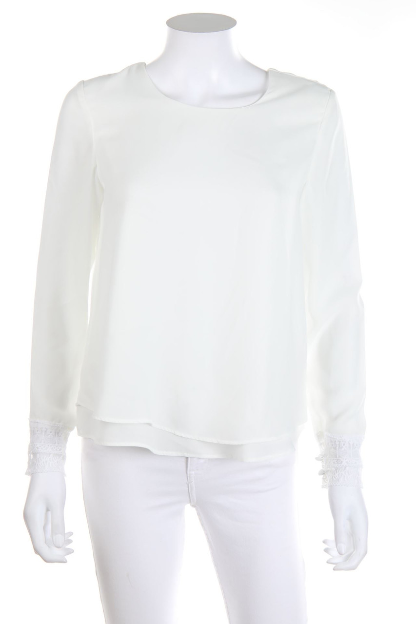 RESERVED - Blouse with Lace Insert - D 36