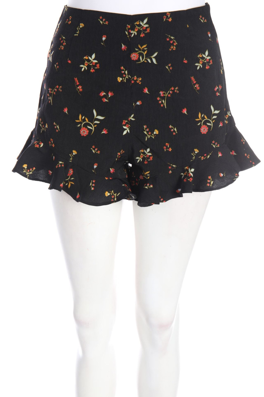 FASHION UNION - High Waist-Shorts mit floralem Muster - D 32