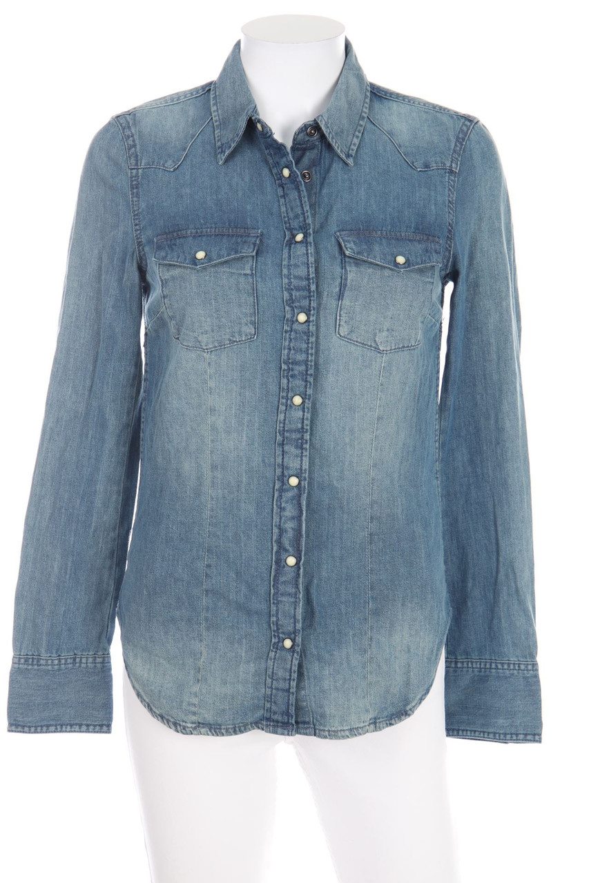 H&M LOGG - Used Look-Jeans-Bluse - D 34