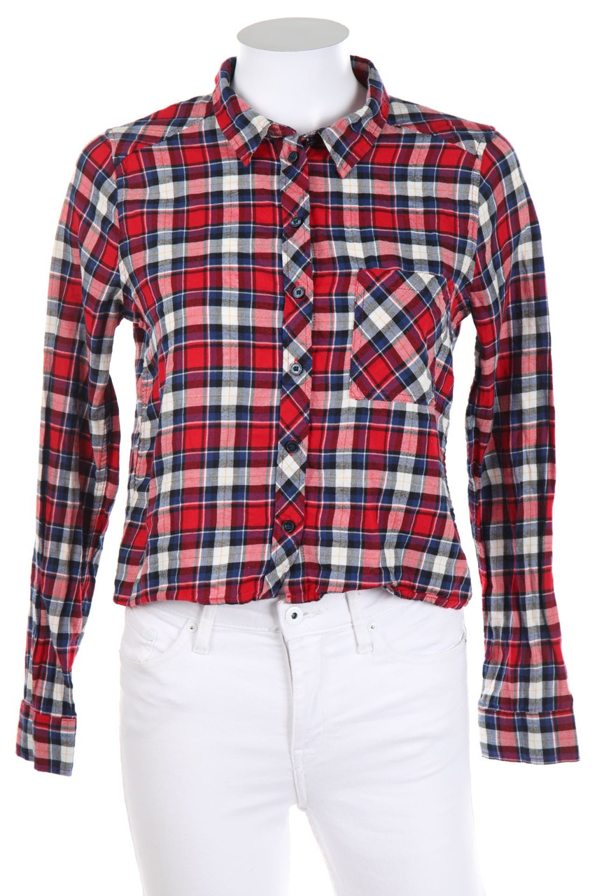 H&M DIVIDED - Bluse mit Karo-Muster - D 34