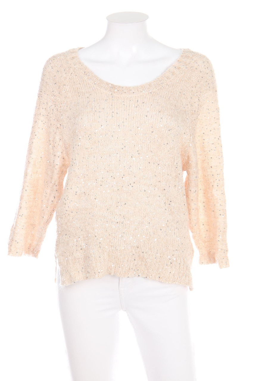 H&M - Strick-Pullover mit Pailletten - S