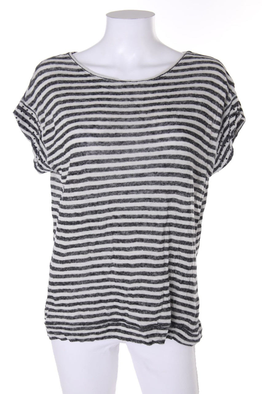 monari - Strick-T-Shirt mit Strass-Steinen - D 40