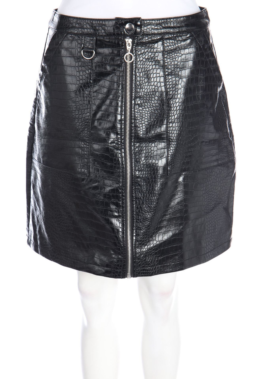 Yessica by C&A - Faux Leather-Mini-Rock mit Animal-Print - D 36