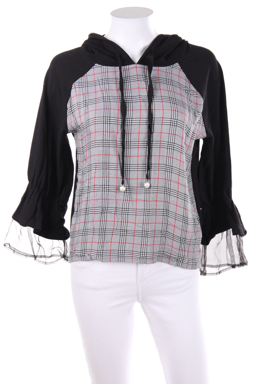 HEINE - Hoodie, Checked - D 34