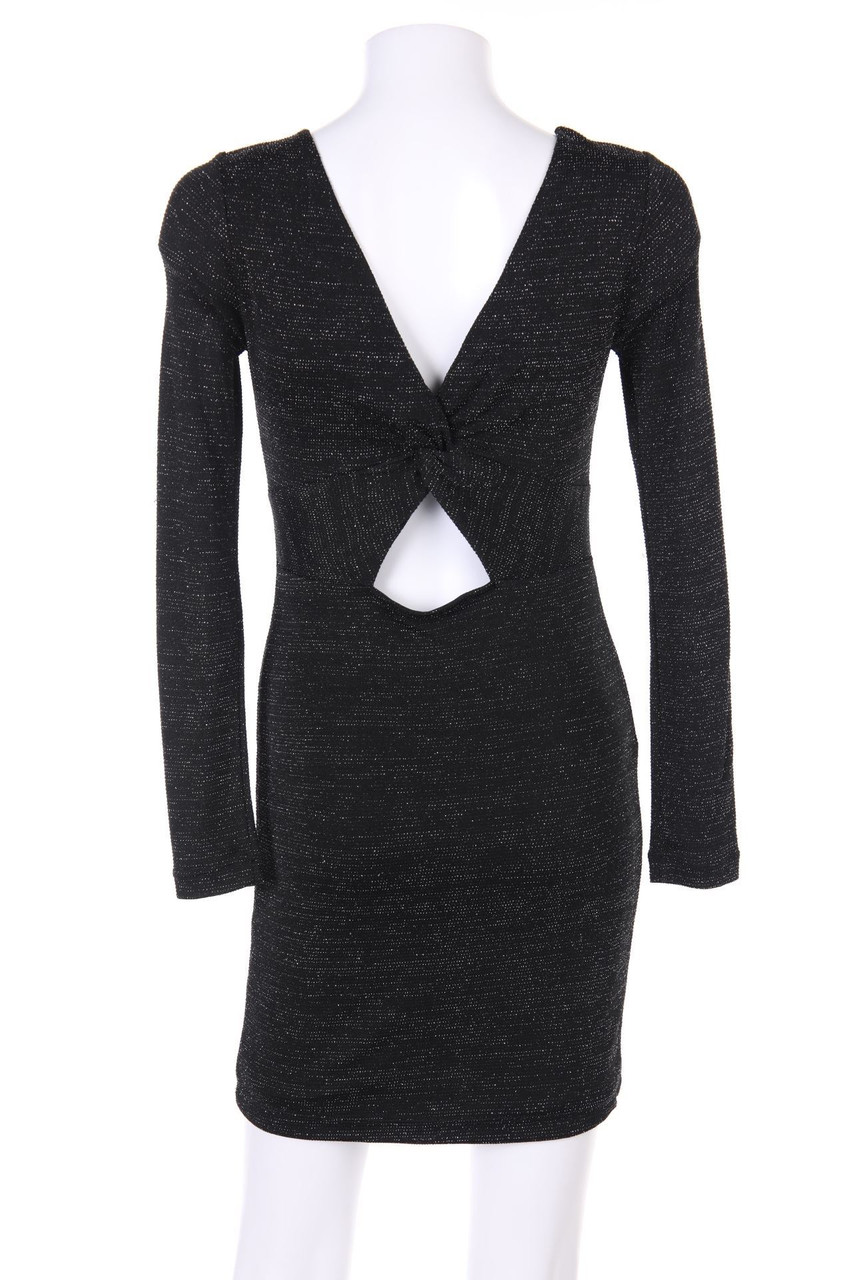 AMISU - Kleid mit Metallic-Effekt - D 36