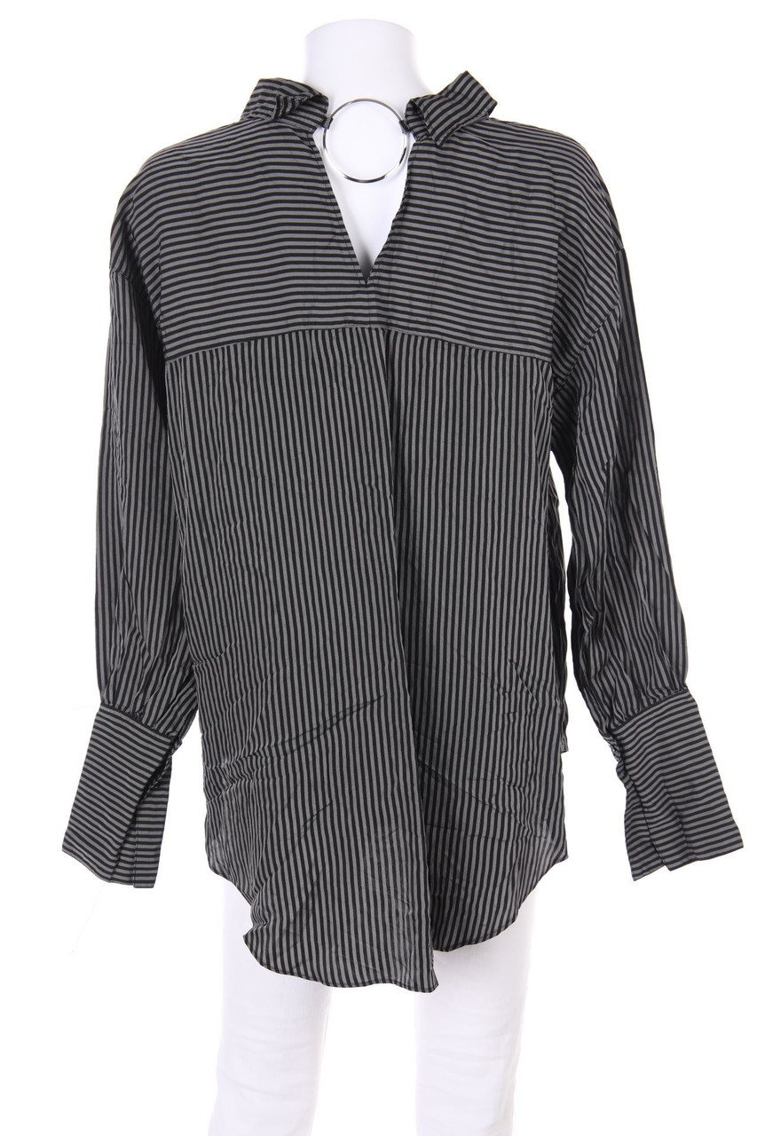 ZARA WOMAN - Oversize-Bluse mit Streifen - S