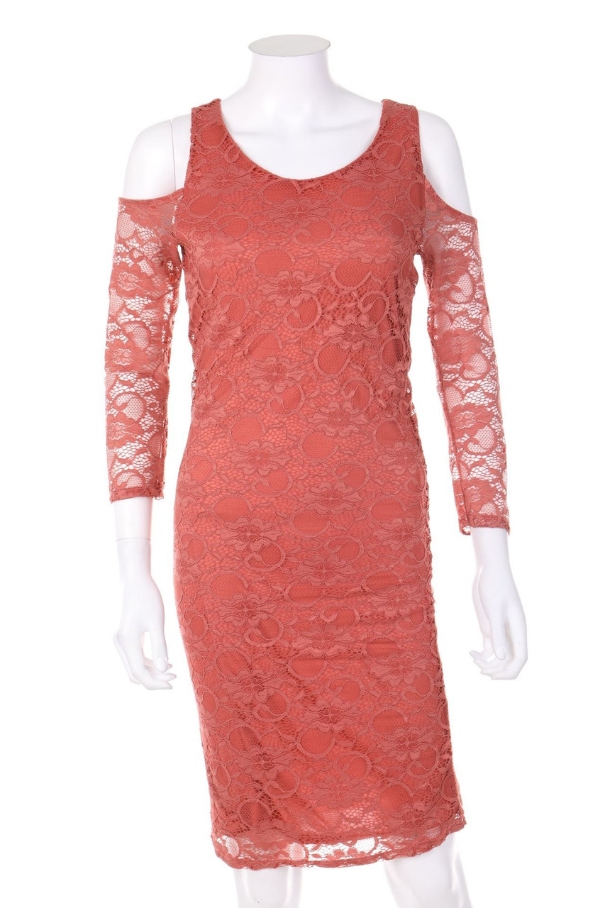 zebra - Lace Dress with Cut-outs - S